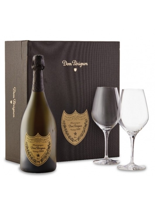 Dom Pérignon 2009 Geschenkset Box mit 2 Gläser