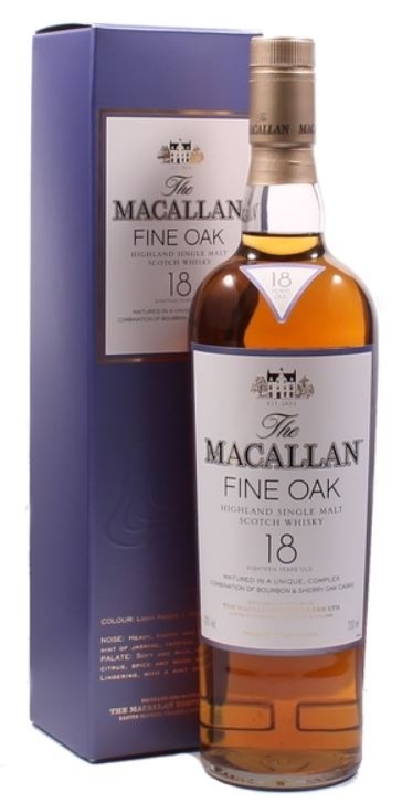 Macallan 18 years Fine Oak alte Verpackung