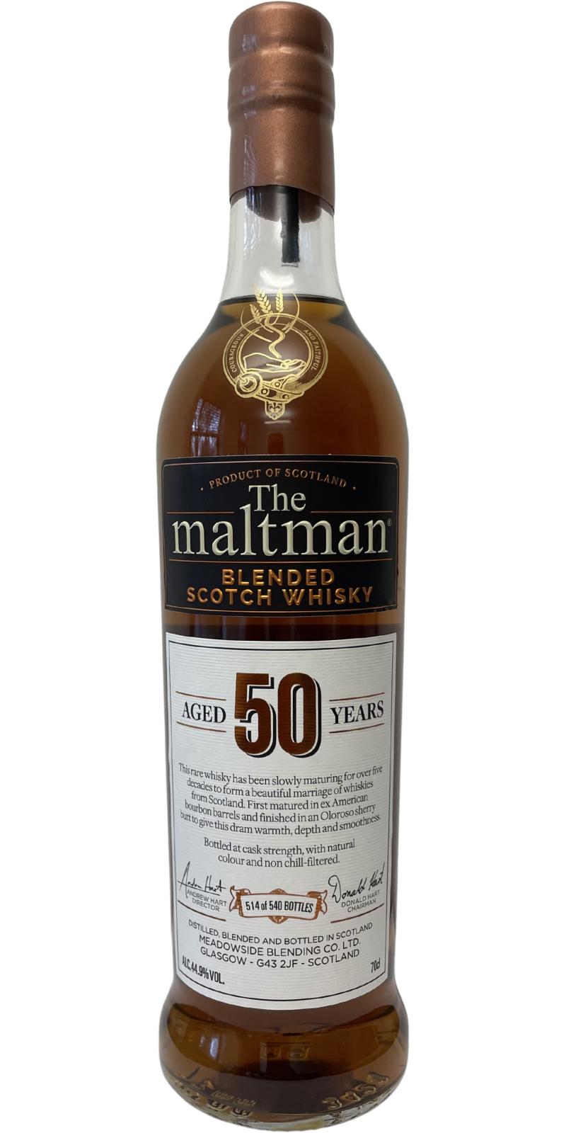 Maltman Blended Scotch Whisky 50 Years